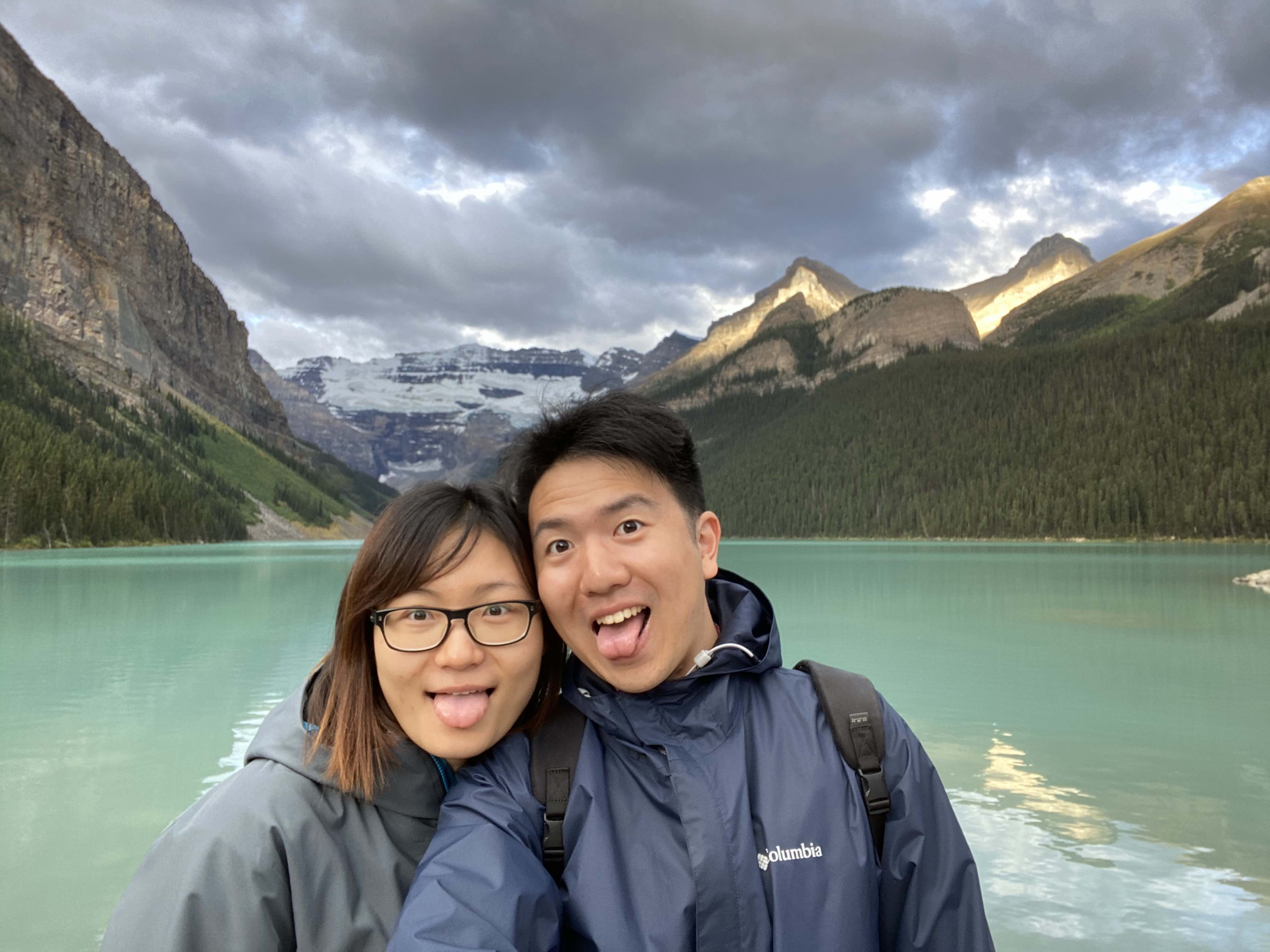 Kiki and I in front of Lake Louise